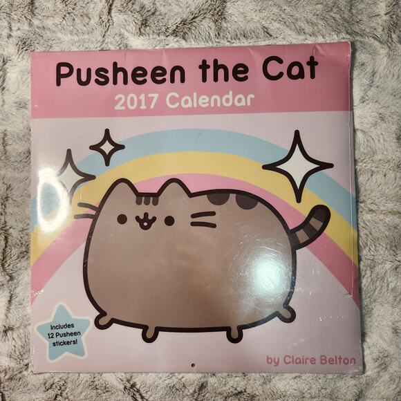 Pusheen the Cat New 2017 Calendar With Stickers - Picture 2 of 6
